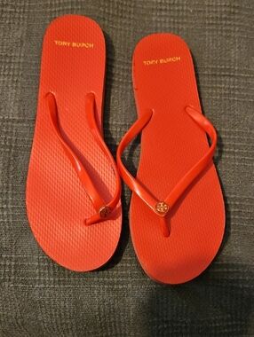 Tory Burch Flip Flops Orange Size 12